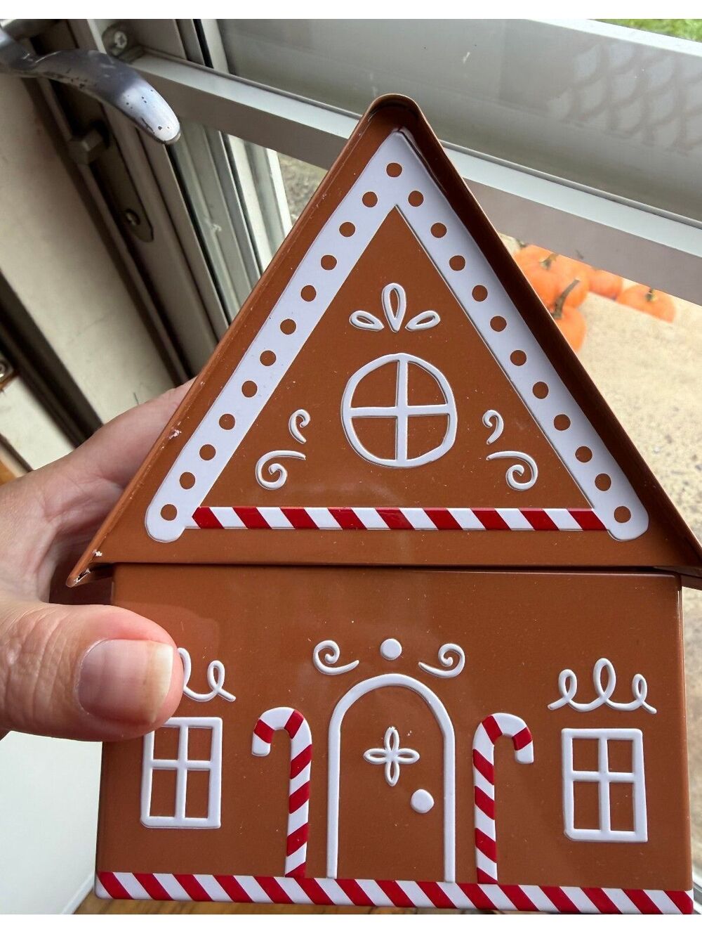 Target Gingerbread House Decorative Tin Container